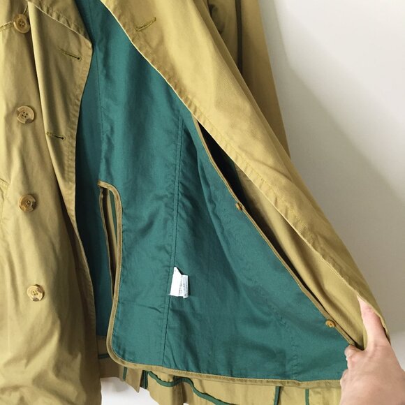 JNBY Women's Cotton Trench Coat with Removeable Liner Size S - Picture 9 of 11